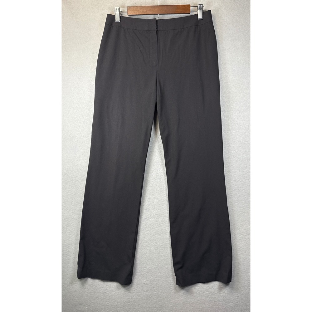 Lafayette 148 New York Wool Blend Black Career Dress Pants Size 6 Manager Office